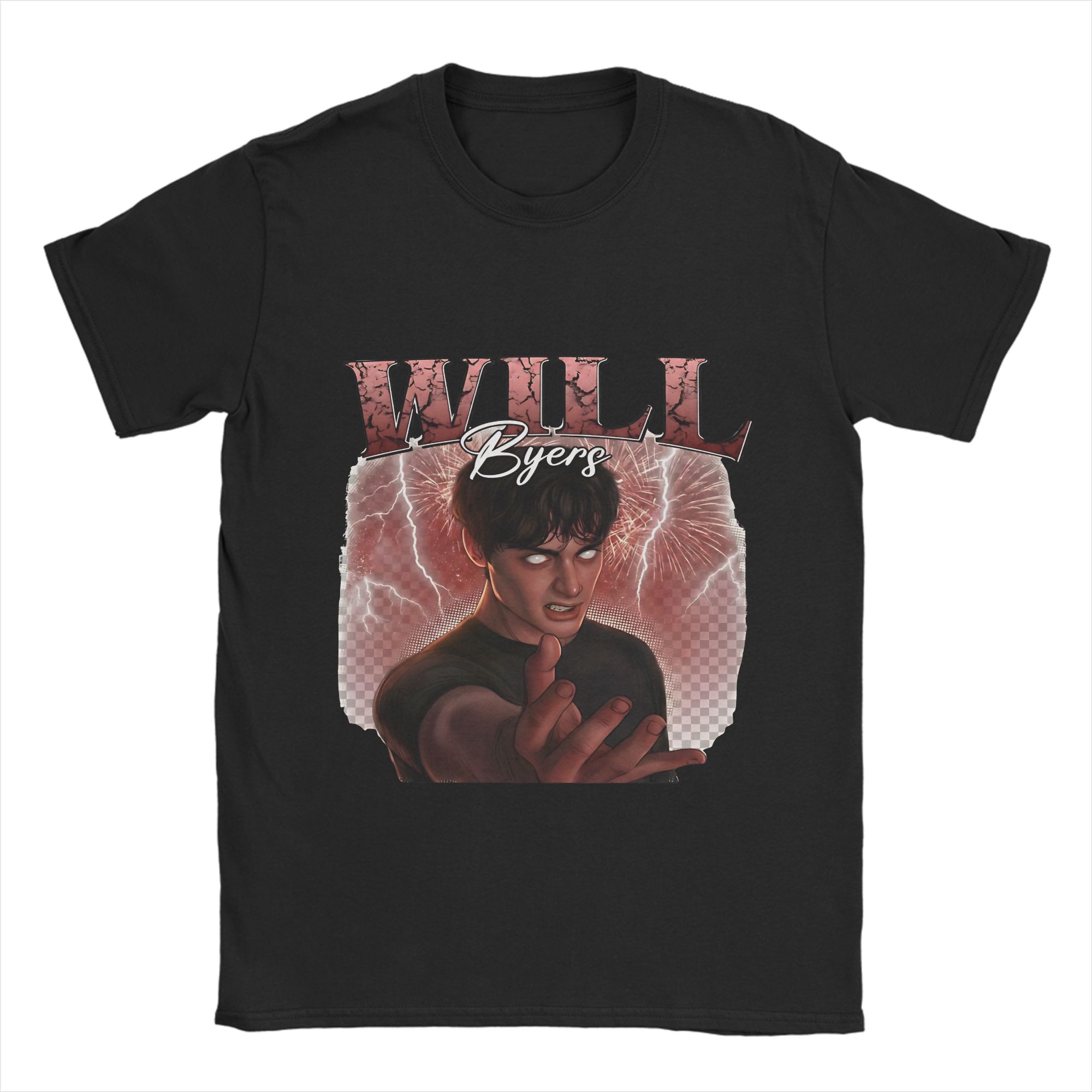 Мужская Женская Печатная Футболка Will Byers Футболка 100% Хлопок Футболки Одежда M