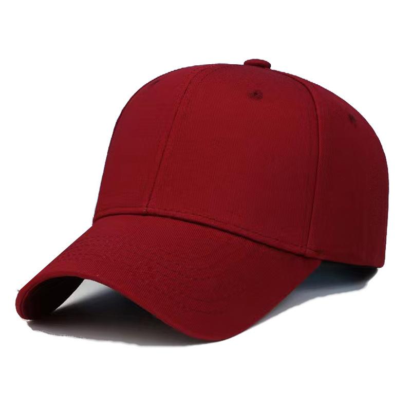 New High-quality All-pure Cotton Glossy Cap Spring and Autumn Solid Color Hat Men's Casual All-match Baseball Cap