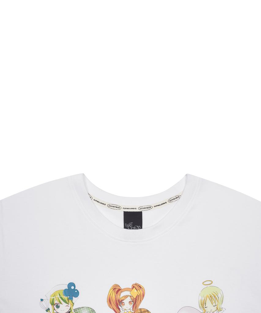 LUVISTRUE Shugo Chara! Group Tee(White)