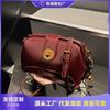 Small bag women's fashion retro new niche design shoulder messenger bag clip pillow bag