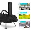 Pizza Oven Carry Cover for Ooni Karu 12 with Removable Chimney-Bag Large Capacity Washable Dust-proof Protective Pizza Oven Carrier Bag Oven
