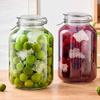 Transparent Glass Sealed Jar Food Grade Buckle Lid Storage Jar Household Enzyme Jar Jam Bottle Pickle Jar