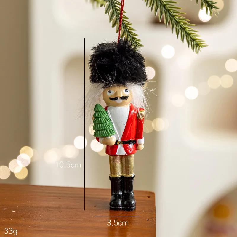 New Nutcracker Puppet Soldier Ornament Doll Merry Christmas Decoration Creative Gift Wooden Handicrafts Desktop Cute Ornament