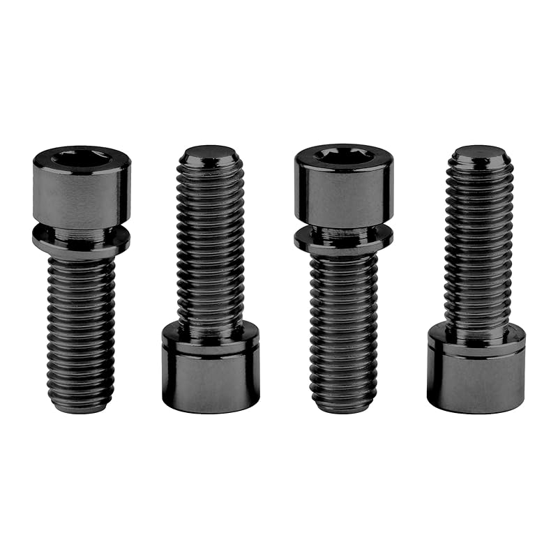 Titanium Ti Bolt M7 x 20mm Allen Head with Washers Bike Scewrs Pack of 4