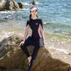 Set Costume da Bagno Sportivo da Donna 2025 a Quattro Pezzi con Maniche Lunghe Protezione Solare