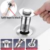 1PCS Universal Rebound Drain Plug Filter Metal Basin Pop-up Sink Filter with Hair Catcher Bathroom Sink Drain Stopper
