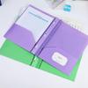 Letter Size File Organiser with 2 Pockets and 3 Prong Document Organiser with 3-Prong and Two Pockets for School Office