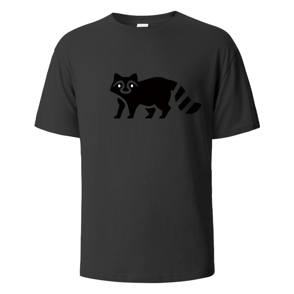 Little Raccoon Funny Printed Tshirts For Men 100Cotton Summer Breathable Comfortable Tops ShortSleeved Oneck Men Clothing