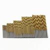 100PCS Twist Drill Bit Set 1-3mm Titanium Plated for Wood Metal Hand Electric Drill