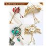 Rigal Hair Stick Hairpin Hair Accessory Type A Alloy Rhinestone Flower Butterfly Charm for Parties, Weddings, Events, Coming-of-Age Ceremonies