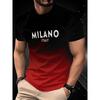 T-shirt a maniche corte con stampa cravatta effetto completo finto, elegante T-shirt formale