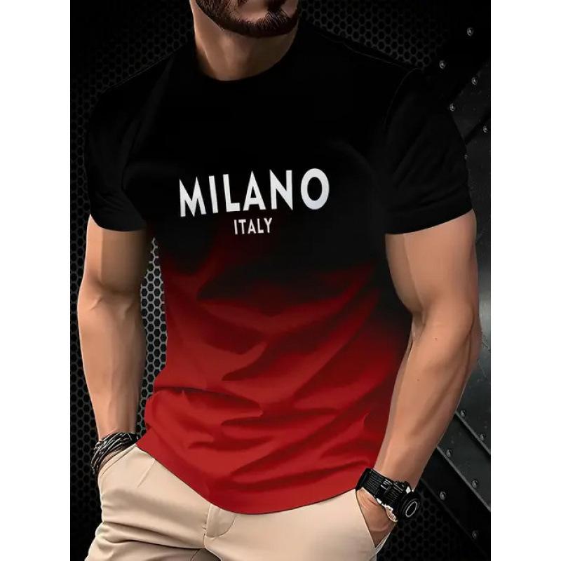 T-shirt a maniche corte con stampa cravatta effetto completo finto, elegante T-shirt formale