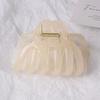 Extra Large Durable Pumpkin Claw Clip for Thick Hair - Wide, Non-Damaging Rubber Grip