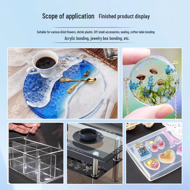 High Transparency Quick-Dry UV Resin Glue for DIY Crafts and Dried Flower Sealing