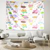 Custom Name Peppa Pig Print Tapestry, Backdrop, Easy Setup, Ideal for Bedroom, Office & Living Room, with Aesthetic Wall Hanging Decor.