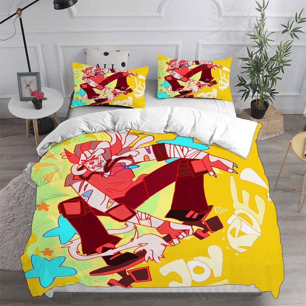 Phighting Bedding Sets Cartoon Bed Cover Comforter Duvet Cover Pillow Case 2-3 Pieces Sets Kids Adult Bedroom Decoration