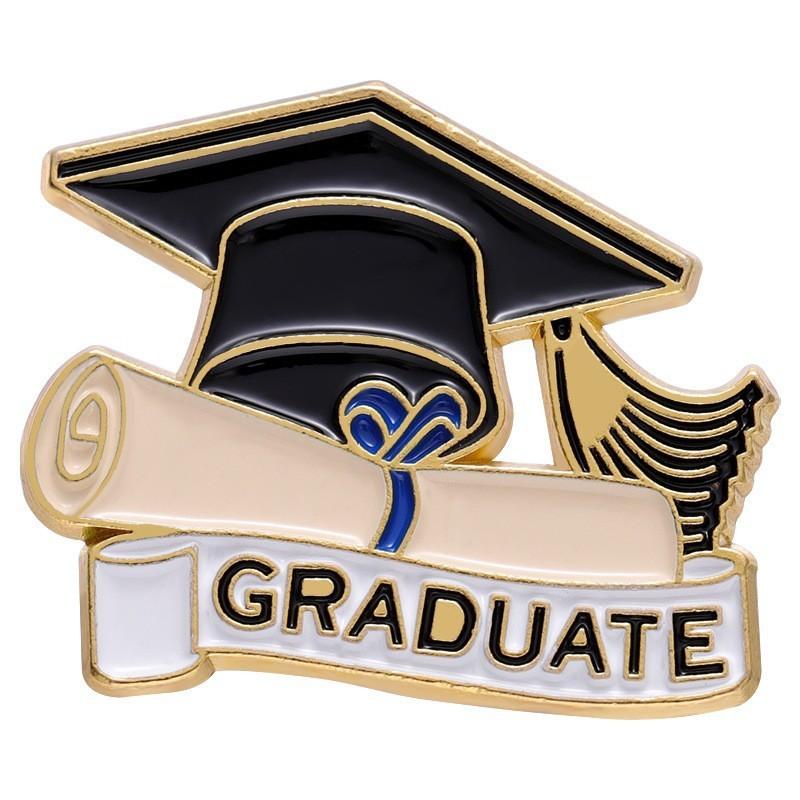 Graduation Brooch Stylish In Alloys With Elegant Flower And Cap Designs Gifts For