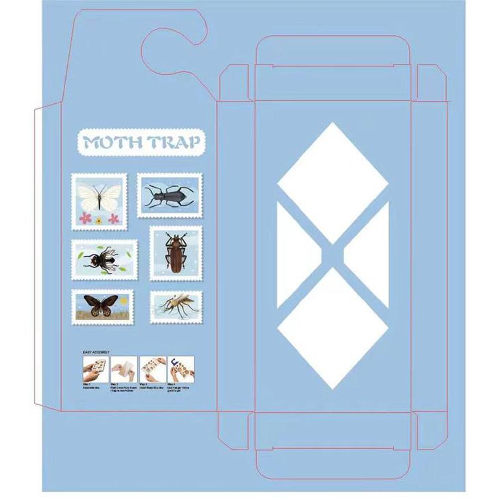 Pasty na moly ve spíži Lepicí pasty na moly z indického jídla do kuchyně (Světle modrá)