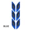 6pcs/Set Car Reflective Stickers Anti-Scratch Carbon Fiber 3D Car Styling Reflective Strips Night Safety Warning Reflector Tape