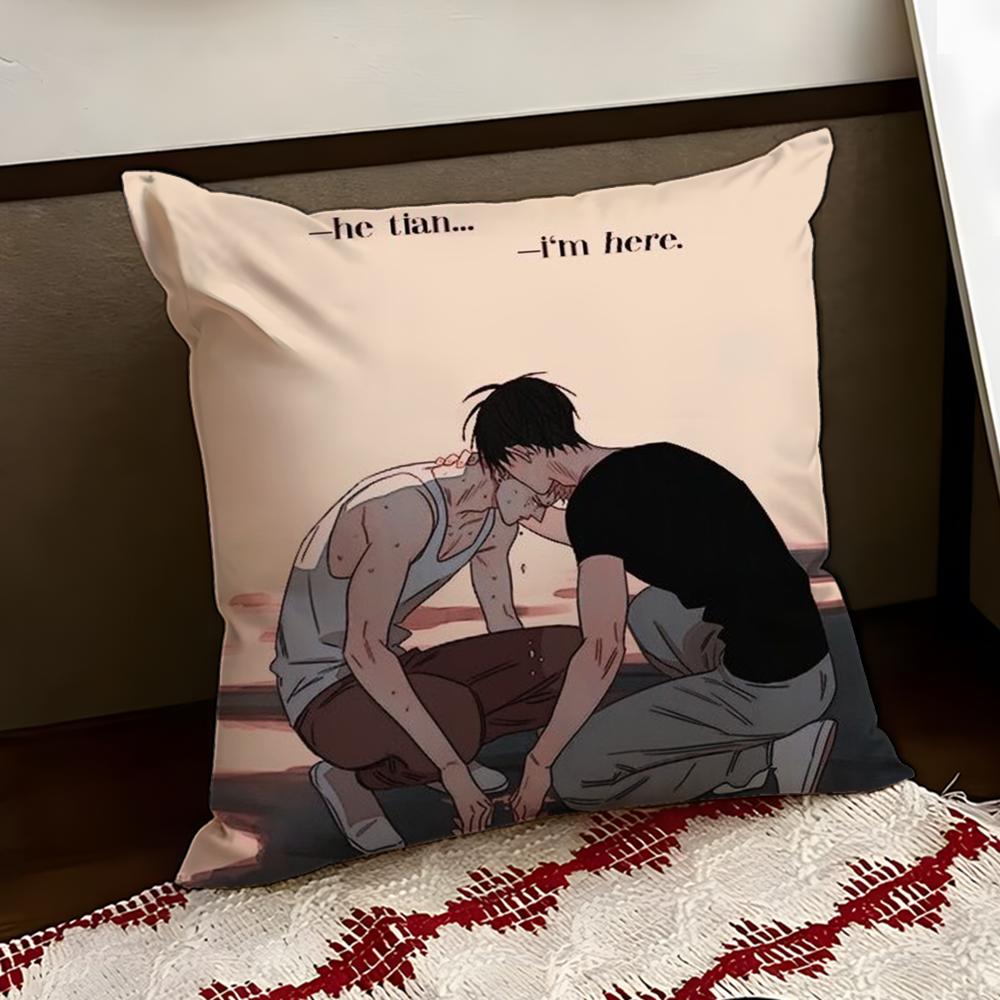 BL 19 Days CComics Cushion Cover Reversible Soft Durable Pillow Cover Home Car MultiScene Use for Daily Comfort