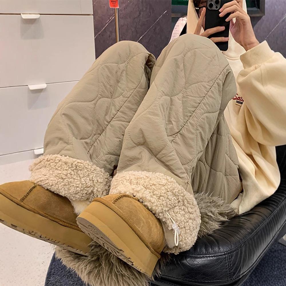 Men's Winter Thermal Overpants for Men Youth Mid-Rise Drawstring Front-Closure Pants