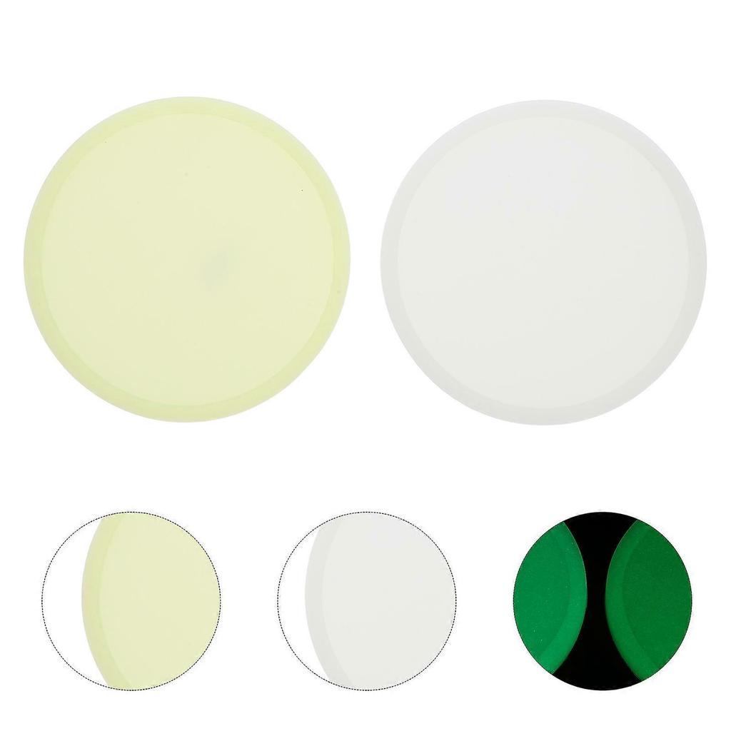 Luminous Silicone Coasters Round Coaster for Heat Insulation 6Pcs