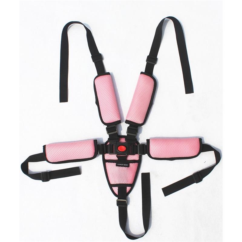 Nastavitelný pětibodový dětský bezpečnostní pás, dětský dětský bezpečnostní pás na jídelní židličku do kočárku