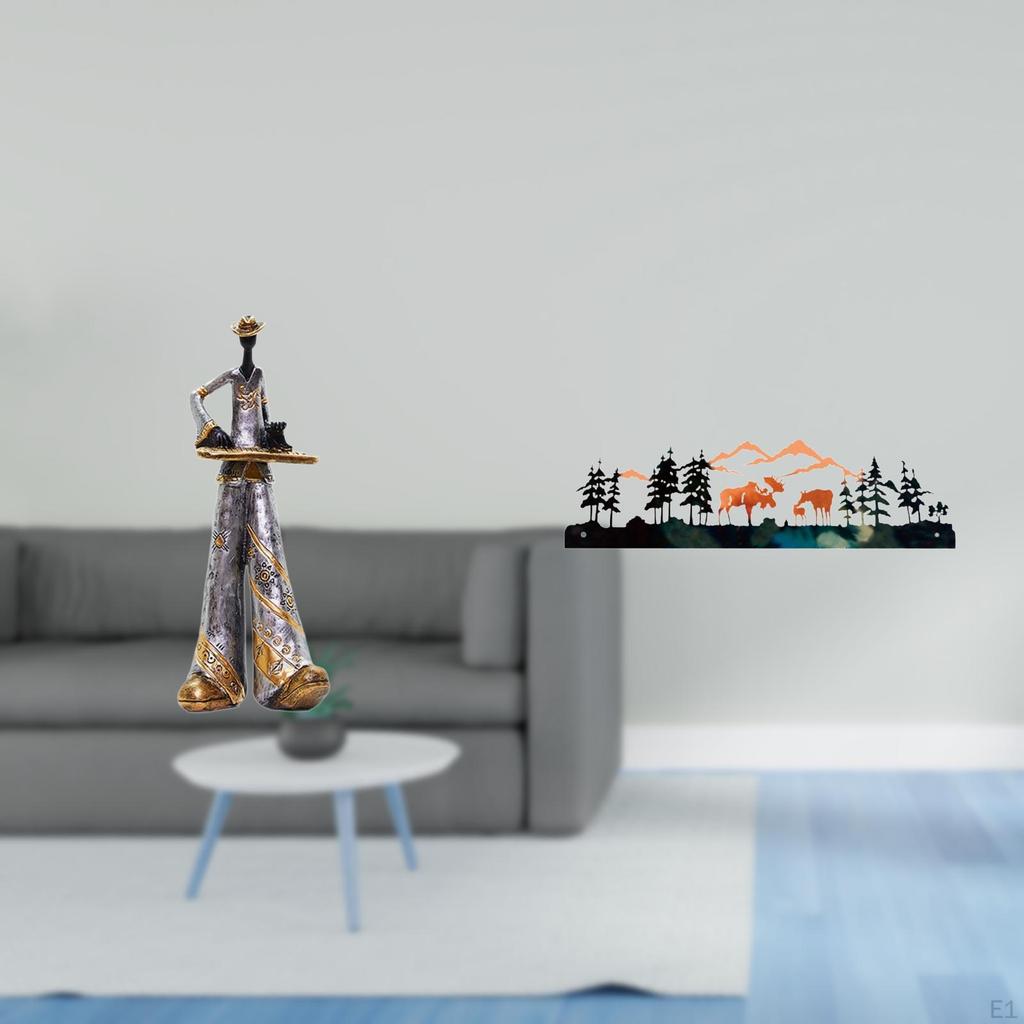 Musician Deer Resin Sculpture Figurine Bedroom Home Decor Party Table Centerpiece Desk Figure Music