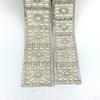 Faux Pearl Rhinestone Ribbon 1 Yard Self Adhesive Decorative Strip Elegant White Faux Pearl Accent Strip for Clothing Shoes Phone DIY Crafts