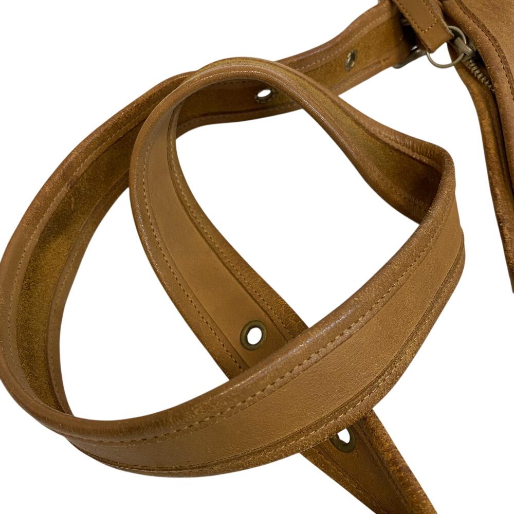 COACH 9966 leather Shoulder Bag Brown leather Used