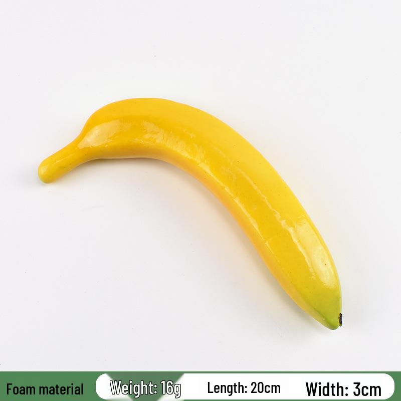 Plastic PU Banana Model for Display and Teaching Props