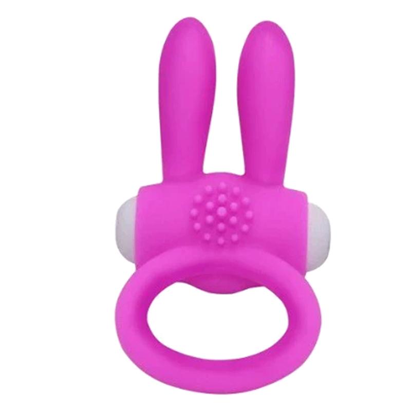 Penis Ring Vibrator For Couple Clitoris Massager Delay Ejaculation Silicone Vibrating Ring Sex Toys