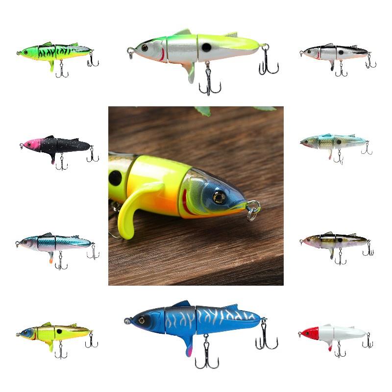 Bionic Ternary Lure Form Hard Bait Double Hook Fish Shape Abs Decoy Gear Fishing