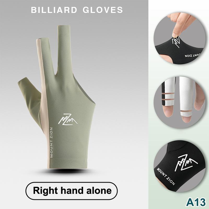 Biljarthandschoenen met vingerloze, ademende, professionele poolhandschoenen, lichtgewicht handschoenen met drie vingers voor biljartaccessoires