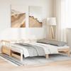 VidaXL Daybed and Trundle Bed and Mattress 90x190 Cm Solid Pine Wood 3321044
