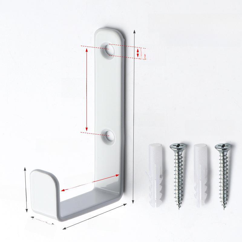 "Black Coat Hook Wall Hanging, Iron Bracket, Cross-Border Hardware for Room Door Storage"