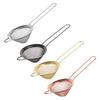 2 Piece Stainless Steel Drink Filter with Long Handle Small Cocktail Strainer Coffee Food Mesh Sieve Sifter Rusts Proof