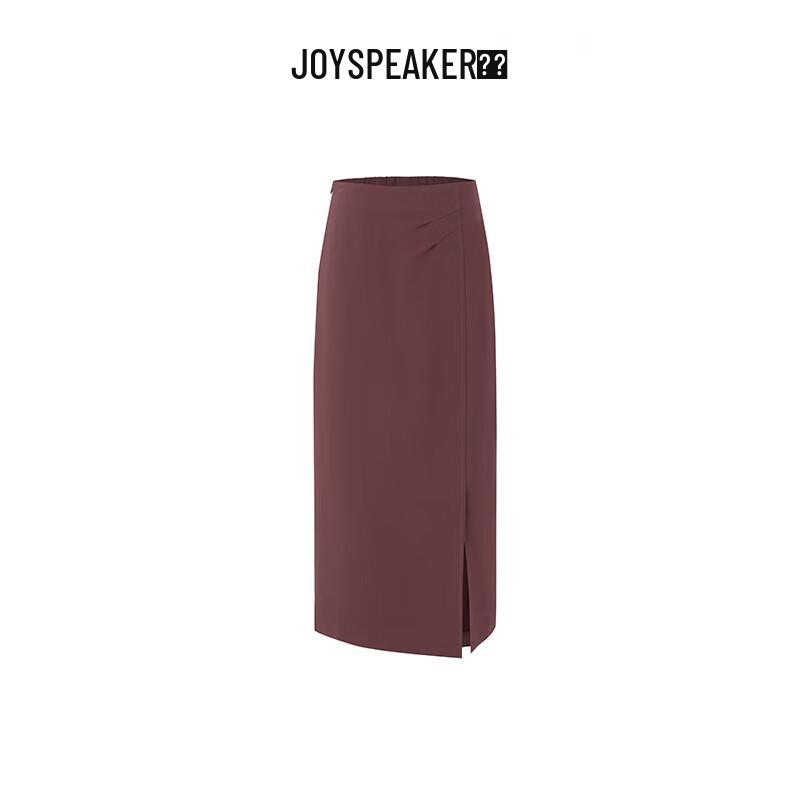 

JOY SPEAKER Women s 2025 Autumn Side Slit Midi Skirt L