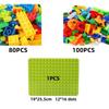 Non-Toxic 180Pcs Building Blocks Baseplate Marble Race Run Track Classic Basic Bricks Compatible Parts Slide Assembly Toy Construction