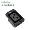 Certified 16A High-Power C19 AC Server Power Socket, Male Connector
