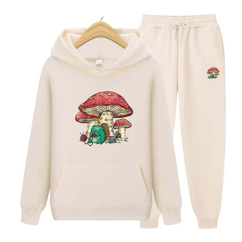 Tepláková souprava 2dílná Unisex Mikina s kapucí Fleecová mikina+kalhoty Kostým Jarní Podzim Anime Potisk Mikina s dlouhým rukávem Mikina s kapucí Jogging