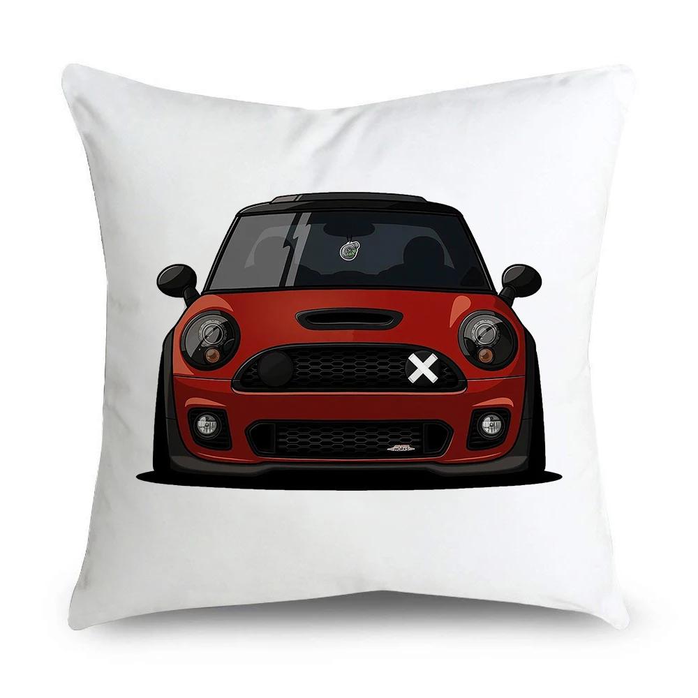 Classic Car Cushion Cover Printed Pattern Sofa Pillow  Home Decor Party  Bedding