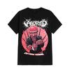 Summer Aborted Cotton Band Shirt Unisex Summer Short Sleeve Fashion Brand Tee Luxury Casual Vintage