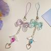 Acrylic Women Mobile Phone Chain Transparent Key Chain Cute Phone Hanging Lanyard