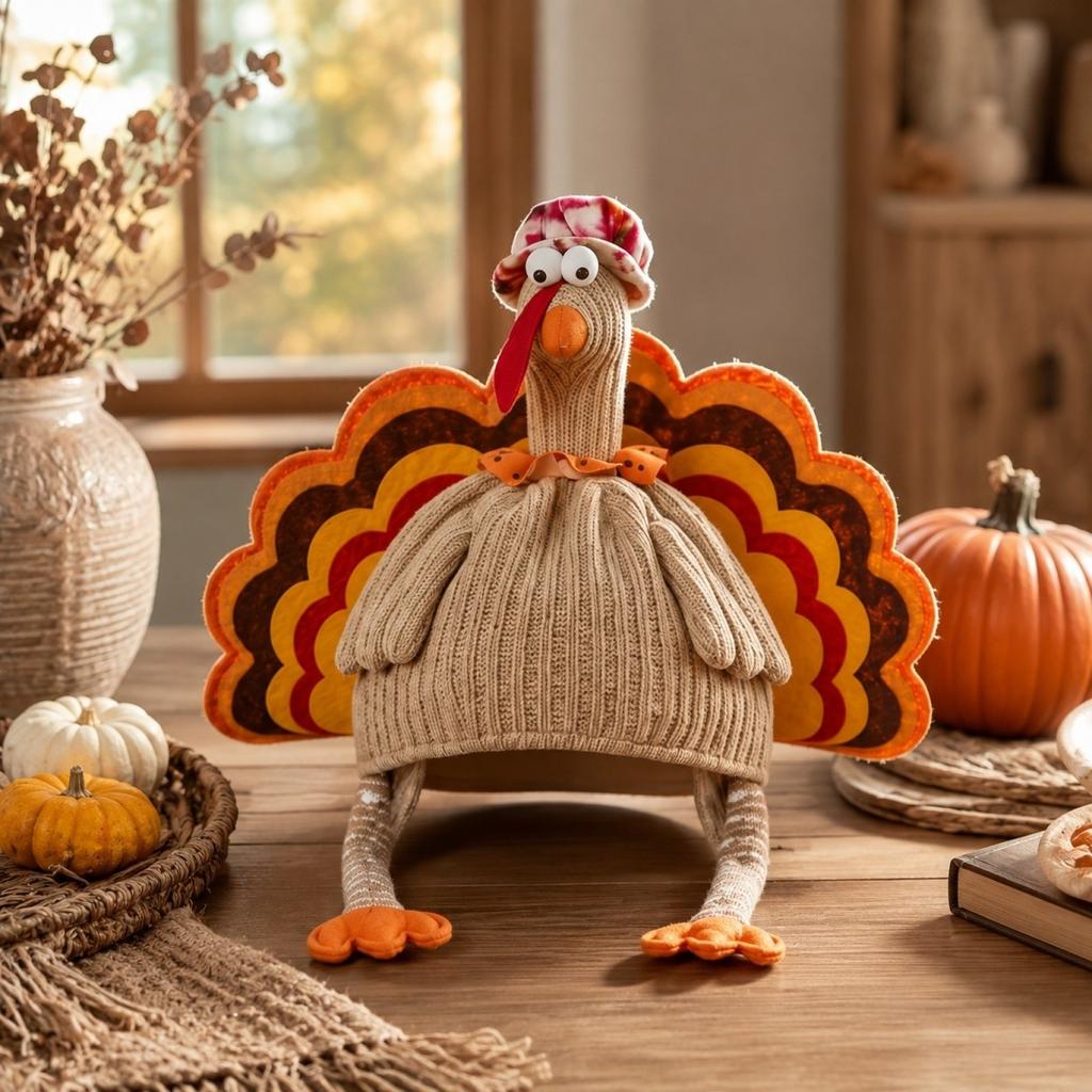 Thanksgiving Turkey Hat Creative Party Decoration, Funny Costume Accessory for Adults and Kids