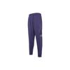 Jordan Logo Print Running Fitness Fleece-Lined Thick Lace-Up Knit Sports Pants Men Bottoms Purple FD7346-502