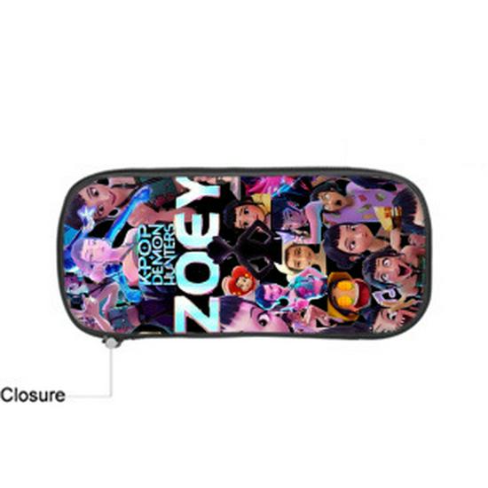 Huntrix Kpop Demon Hunter Pencil Case for Students Double-layer pencil case