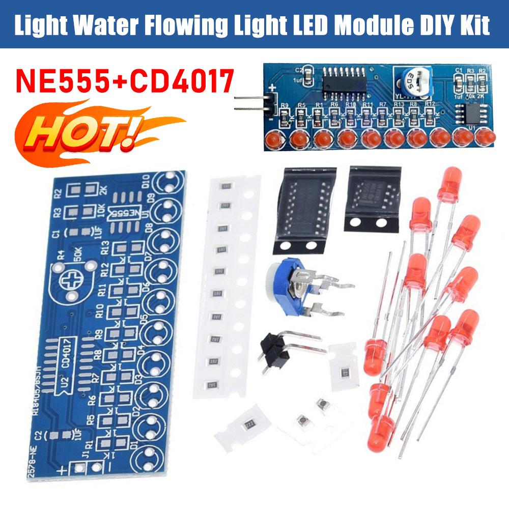 

Smart Electronics Kits NE555+CD4017 LED Soldering DIY Flashing Light Kit Running LED Flow LED Light for School Education Lab China Mainland