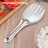 New Stainless Steel Anti-Stick Rice Spoon Thickened Durable Rice Shovel Canteen Serving Spoon Kitchen Tools