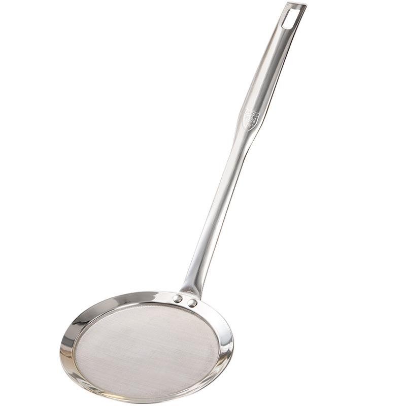 304 Stainless Steel Ultra-Fine Mesh Skimming Spoon for Oil and Foam